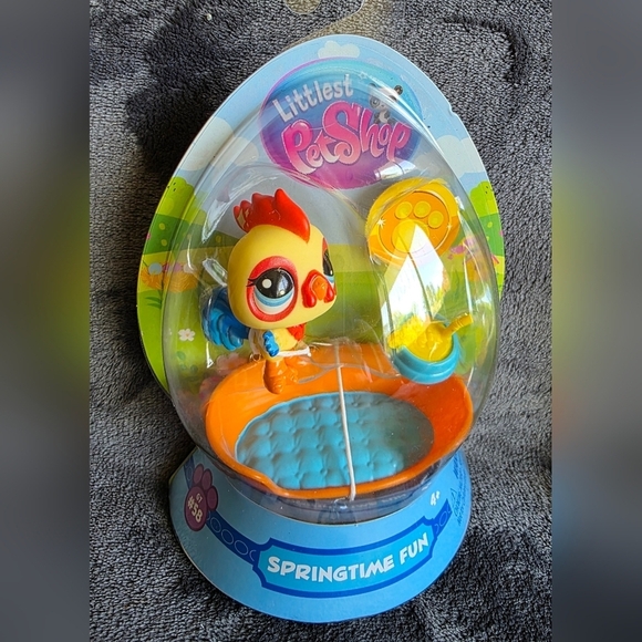 Other - New Littlest Pet Shop Springtime Fun Rooster Easter edition Figure Set kid's toy